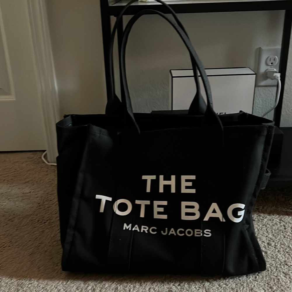 Marc Jacobs Large The Tote Bag Black Canvas